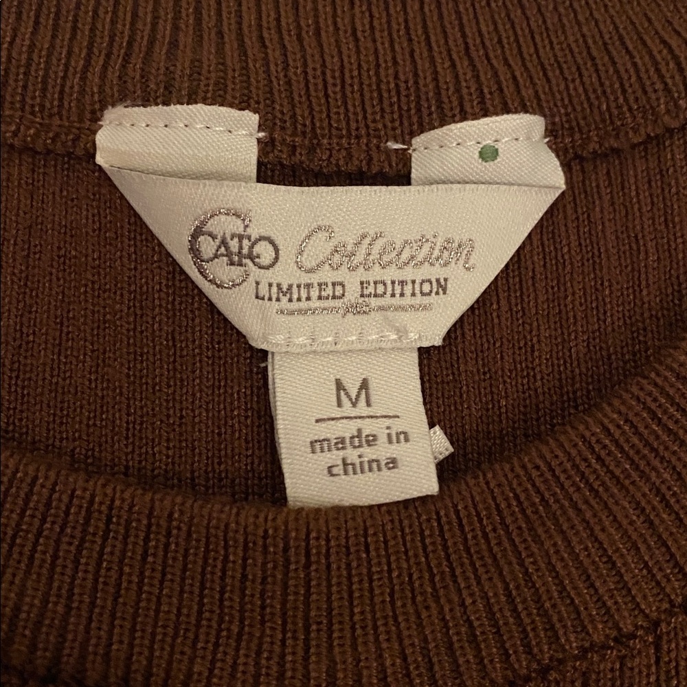 Cato Brown Ruffle Sleeve Top - Picture 7 of 10